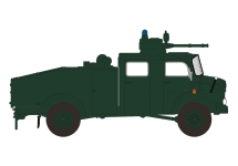 Brekina 47184 - H0 - Mercedes-Benz LA 1113 Wasserwerfer Bundesgrenzschutzes